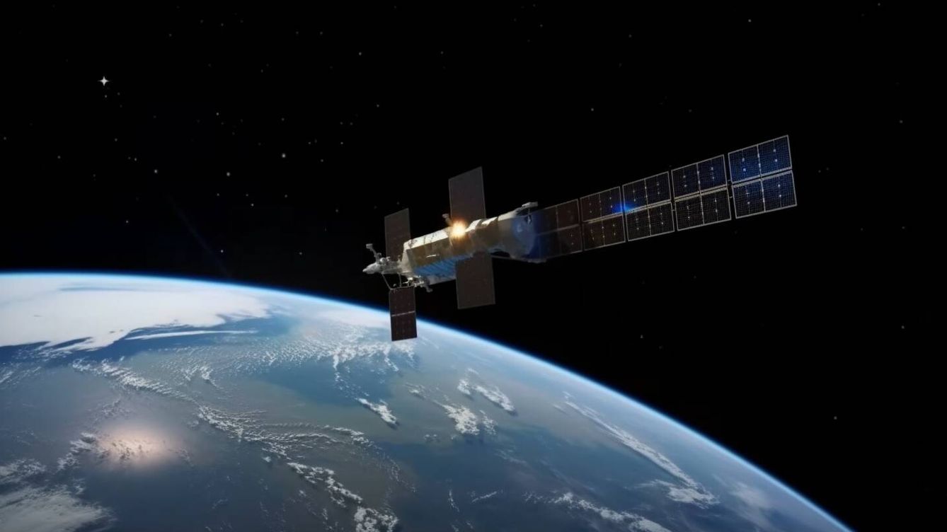 Foto: Esta tecnología revolucionaria promete enviar y recibir grandes cantidades de energía desde el espacio. (Ilustración de Midjourney - O. Kardoudi)) 