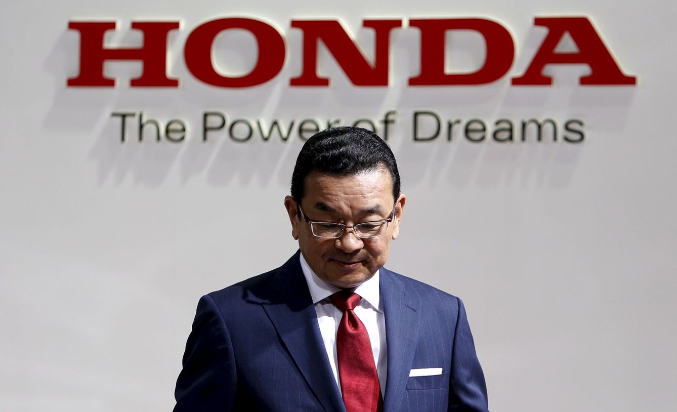 Takahiro Hachigo, presidente de Honda, asumió el cargo en junio de 2015. (Reuters)