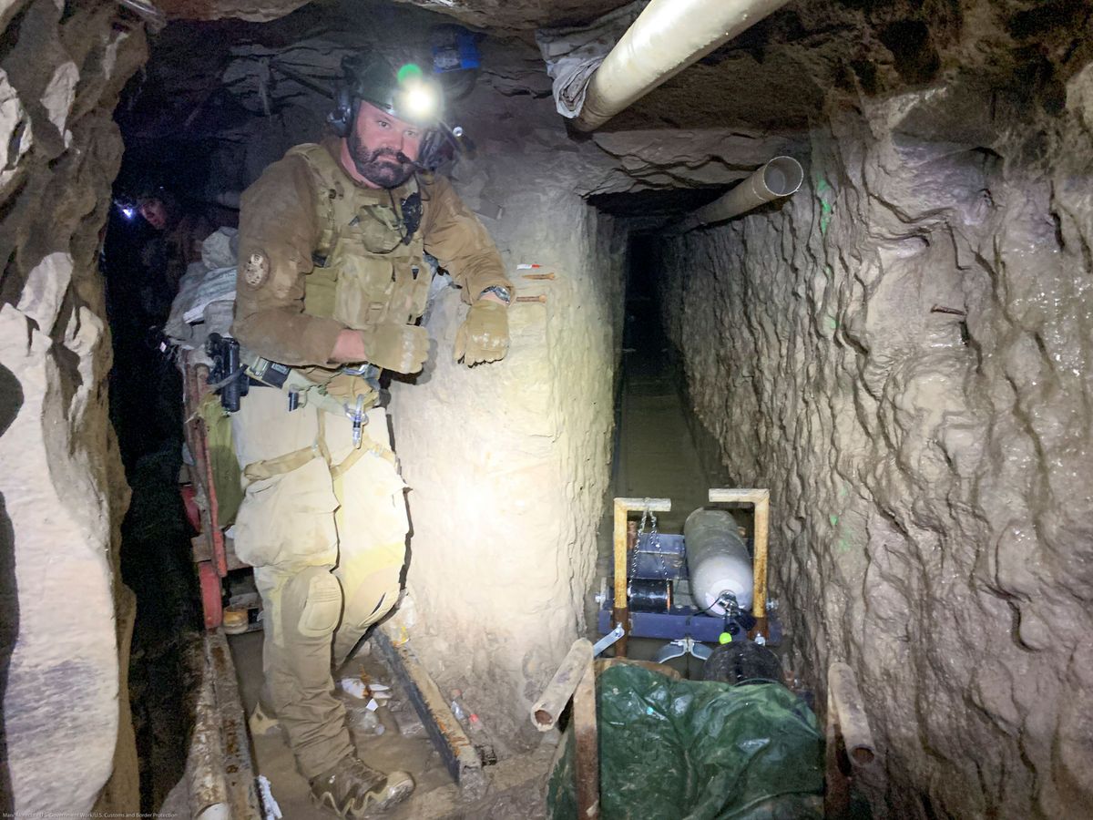 Foto: Descubren el túnel subterráneo secreto más largo entre Estados Unidos y México. (Reuters)