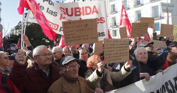 Foto: Manifestación de pensionistas. (EFE)