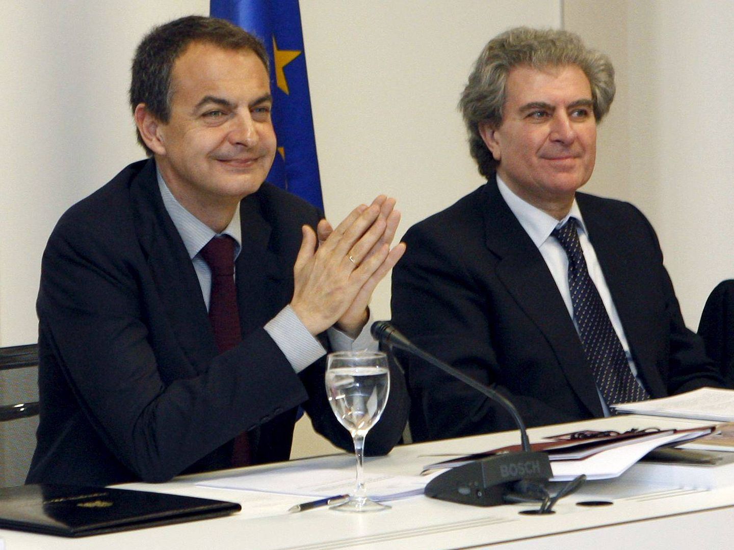 Rodríguez Zapatero junto a Molina. (Efe)