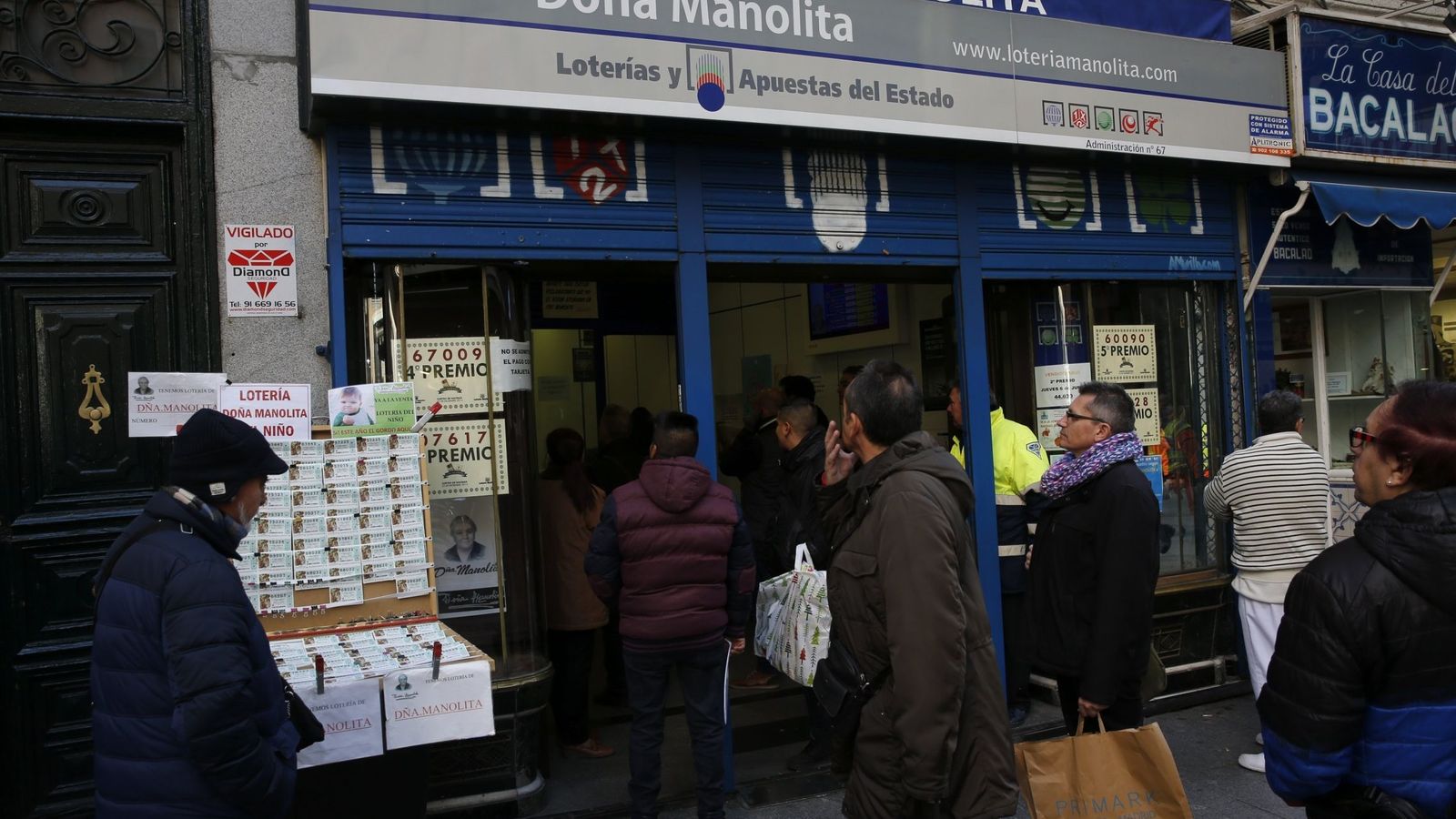 Foto: La administración de lotería Doña Manolita, en Madrid (EFE)