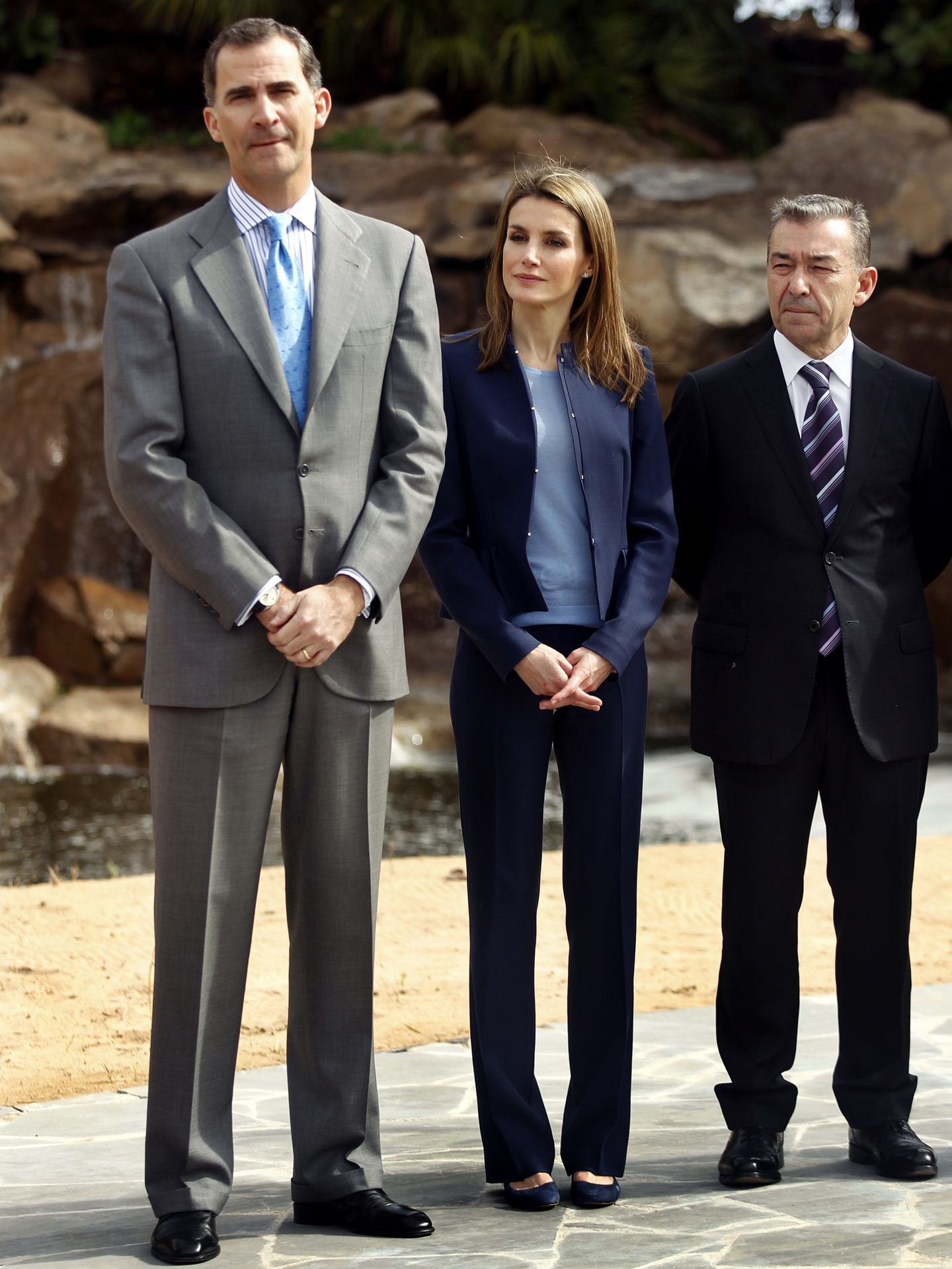 Los Príncipes inauguran Palmetum junto al presidente del Gobierno de Canarias, Paulino Rivero