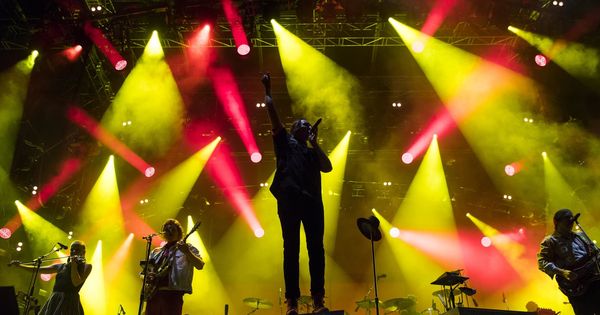 Foto: Arcade Fire en el Paelo Festival de Suiza el mes pasado (Efe)