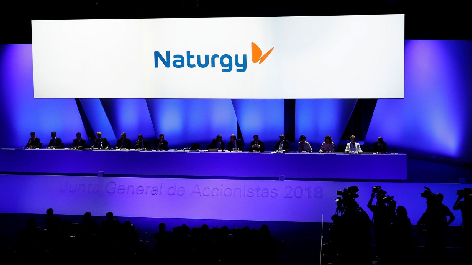 Foto: Momentos de la Junta General de Accionistas de Gas Natural Fenosa que ha adoptado un nuevo nombre, Naturgy. (EFE)