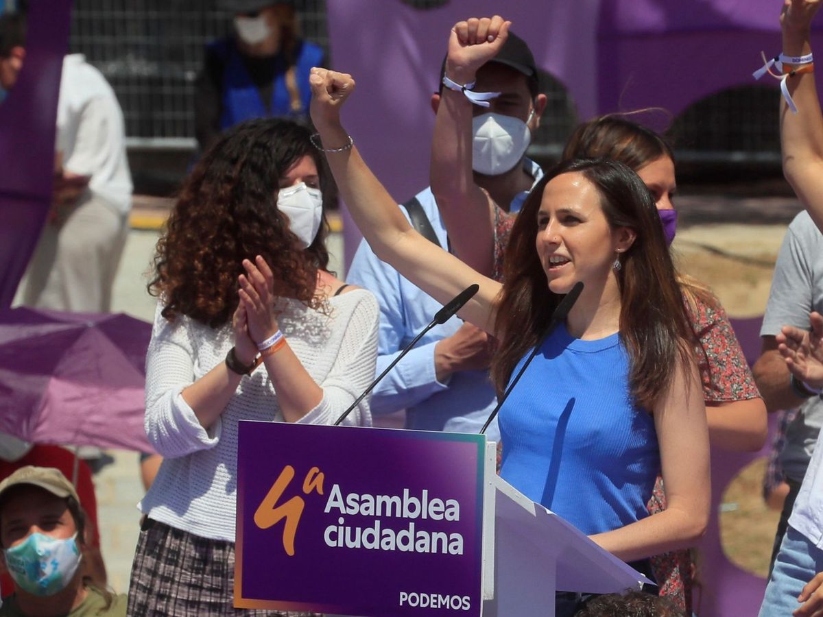 Foto: Ione Belarra, tras asumir la secretaría general de Podemos. (EFE)