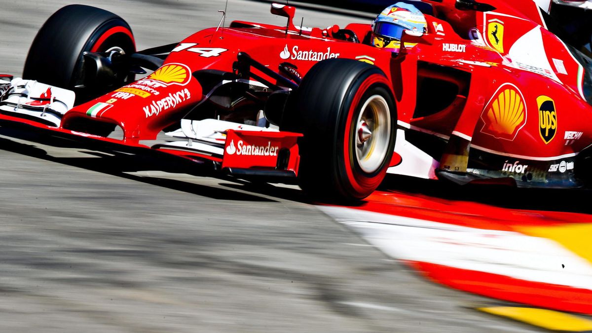 Fernando Alonso mete la cabeza bajo el agua a sus rivales en Ferrari