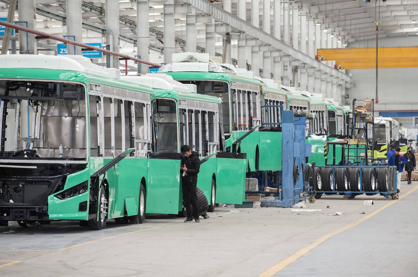 La principal fábrica de autobuses eléctricos de BYD, la empresa que más produce en todo el mundo. (Z. Aldama)