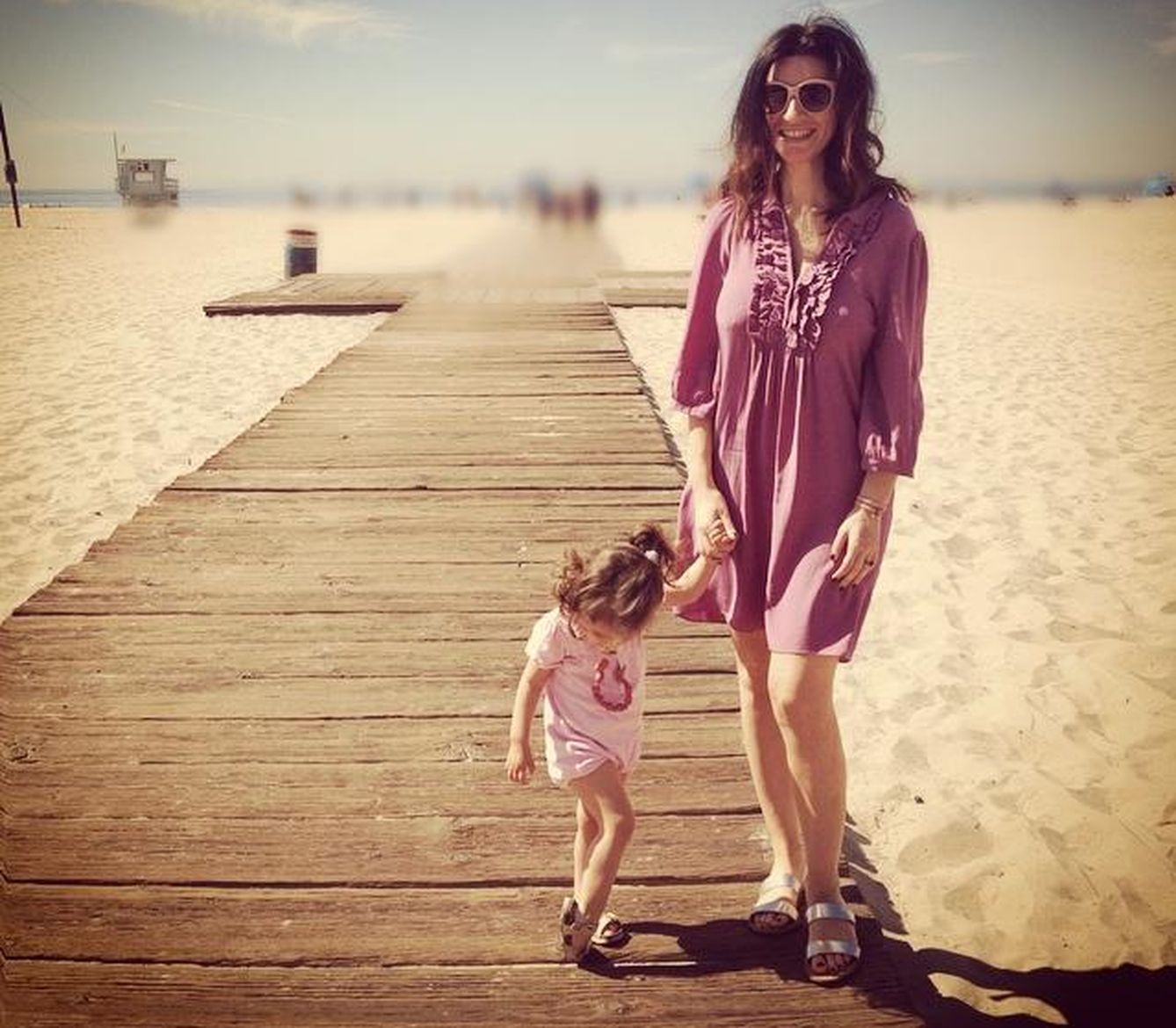 Laura Pausini con su hija Paola