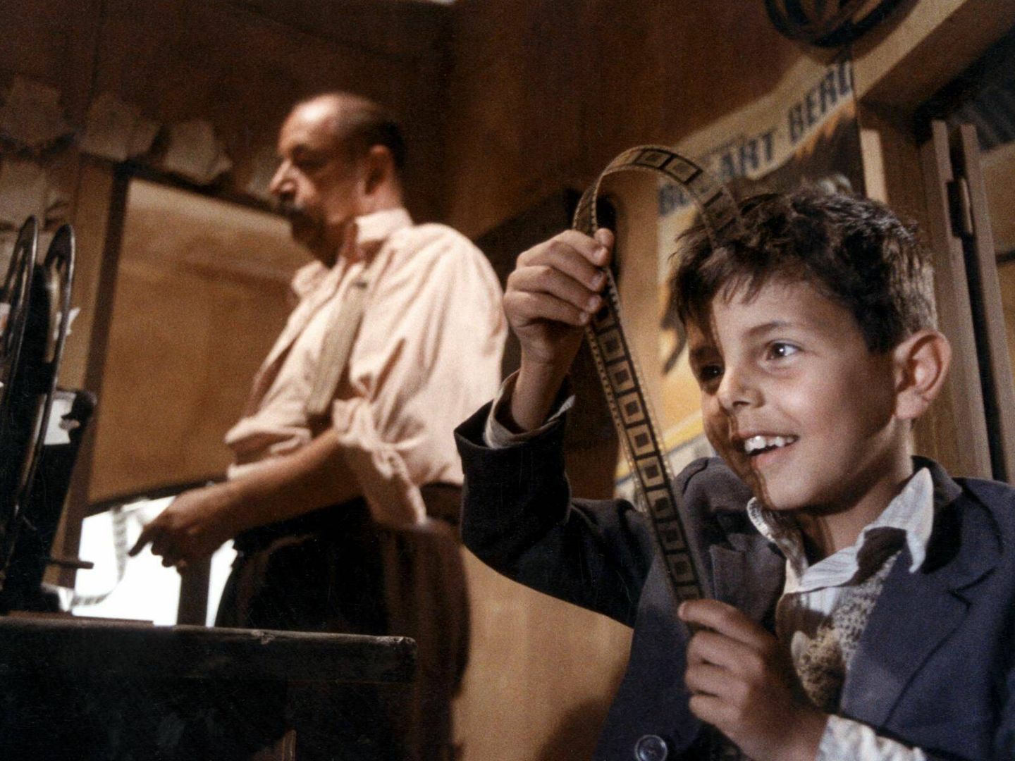 Imagen del niño protagonista de la película 'Cinema Paradiso' (Filmin)