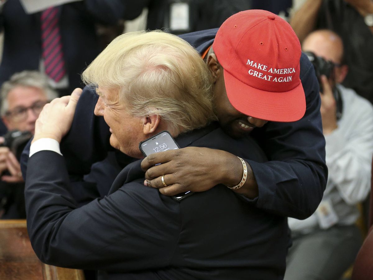 Foto: Kanye West y Donald Trump. (Getty)