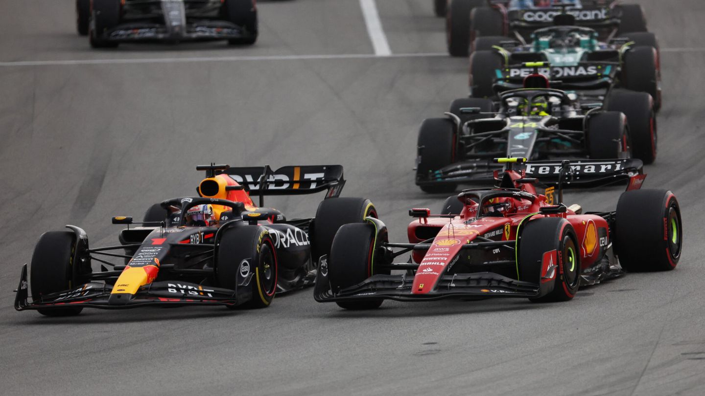 Sainz sacó el máximo rendimiento de su Ferrari. (Reuters/Nacho Doce)