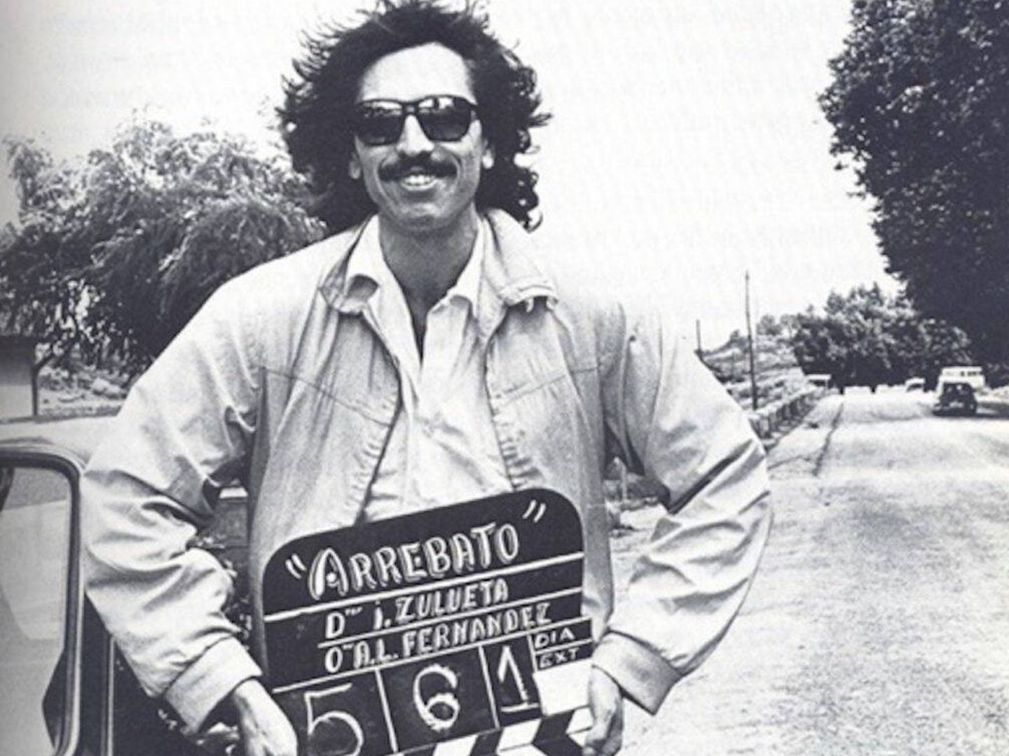 Iván Zulueta durante el rodaje de 'Arrebato'. 