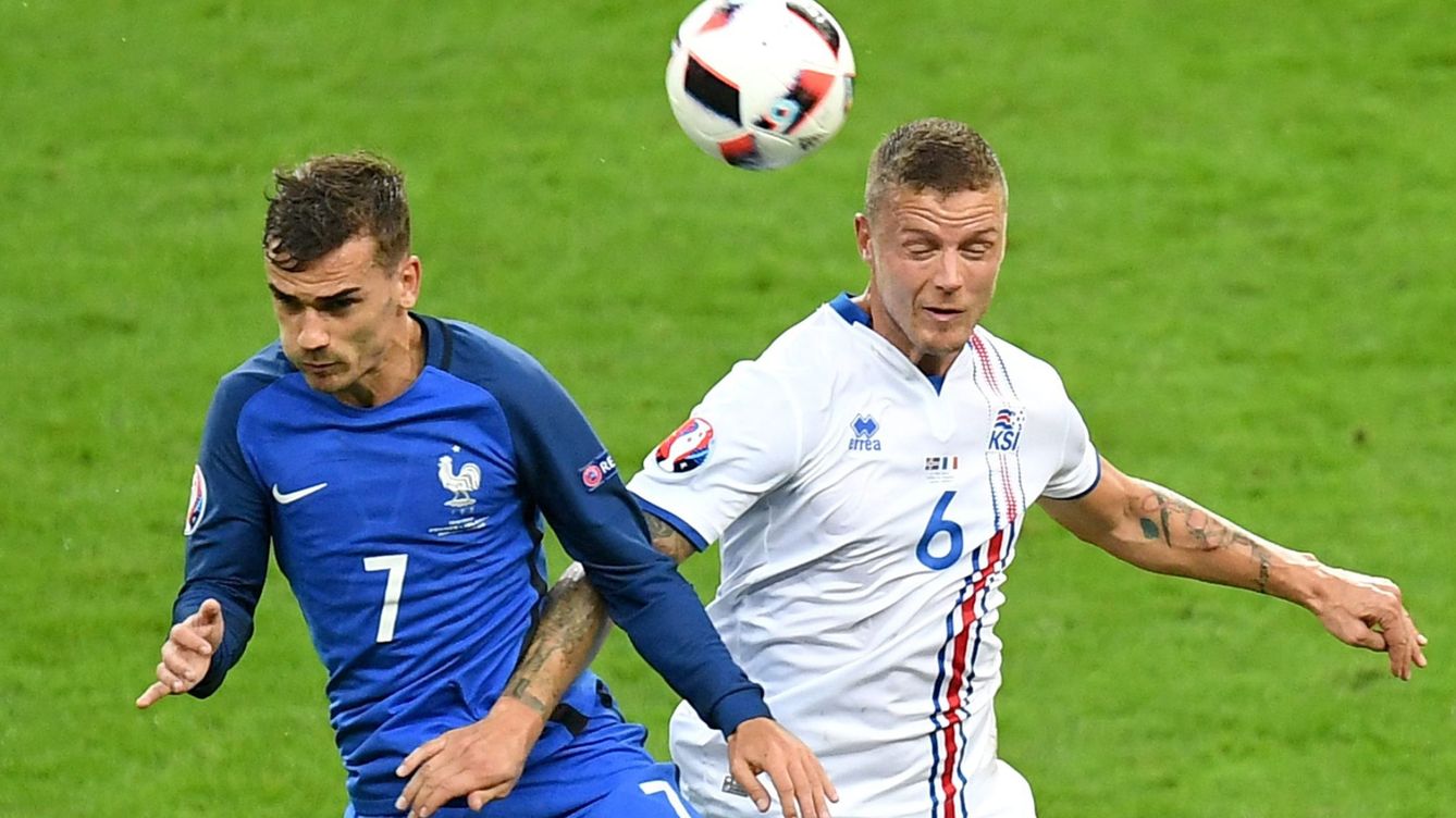 Foto: Francia contra Islandia (EFE)