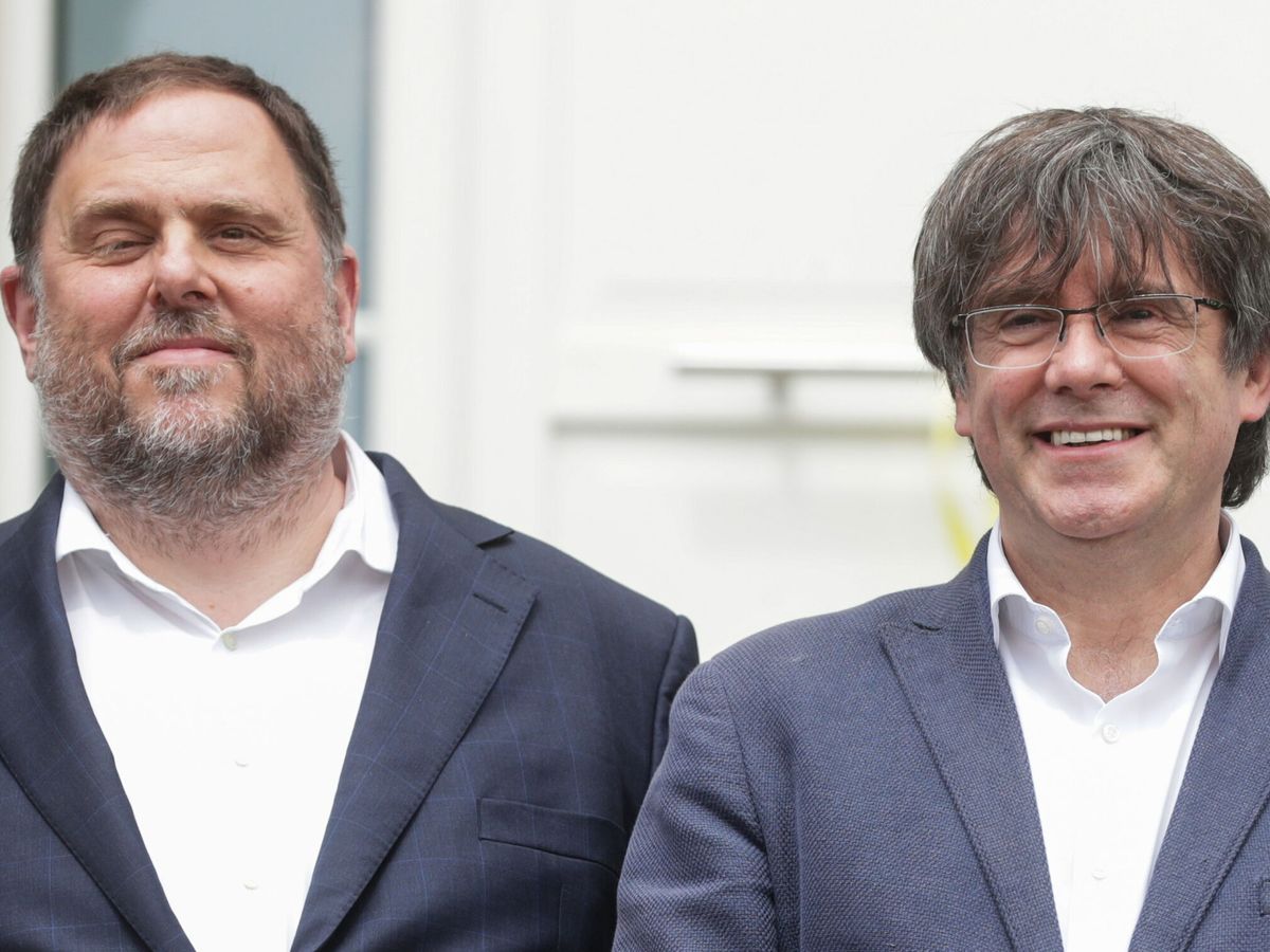 Foto: Carles Puigdemont y Oriol Junqueras, en Waterloo. (EFE) 