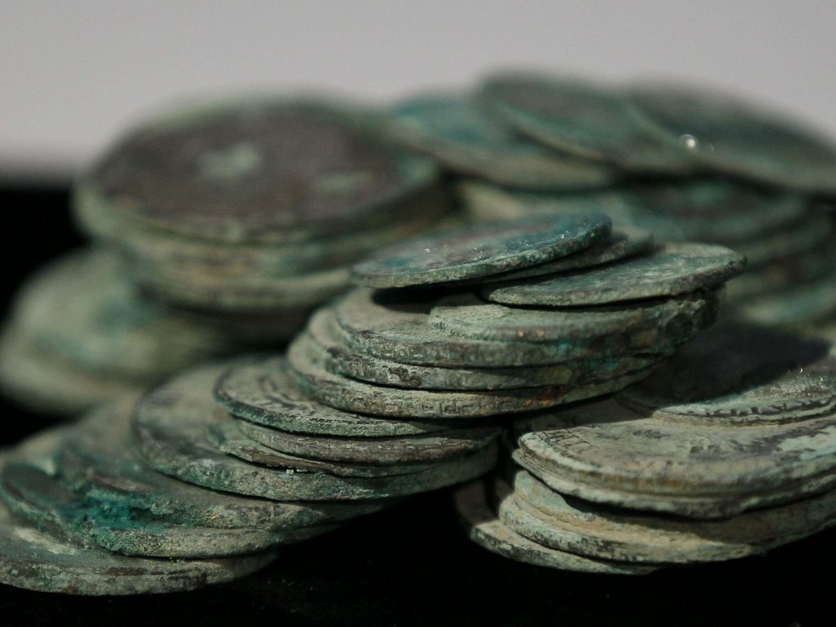Foto: Monedas acuñadas en Perú recuperadas en el caso Odyssey. (EFE/Archivo/Paco Campos)