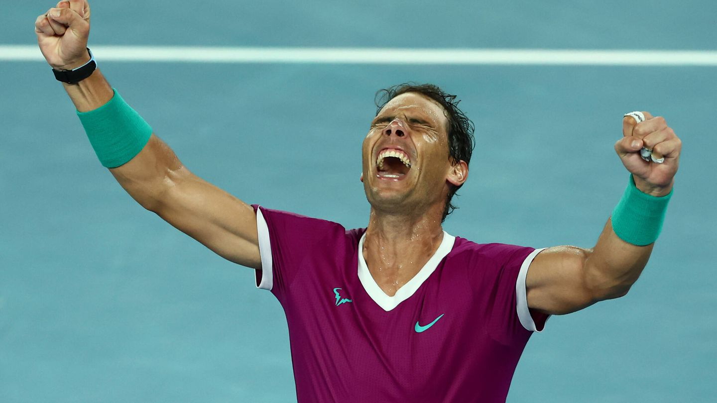 Rafa Nadal, celebrando su victoria. (Getty/Clive Brunskill)