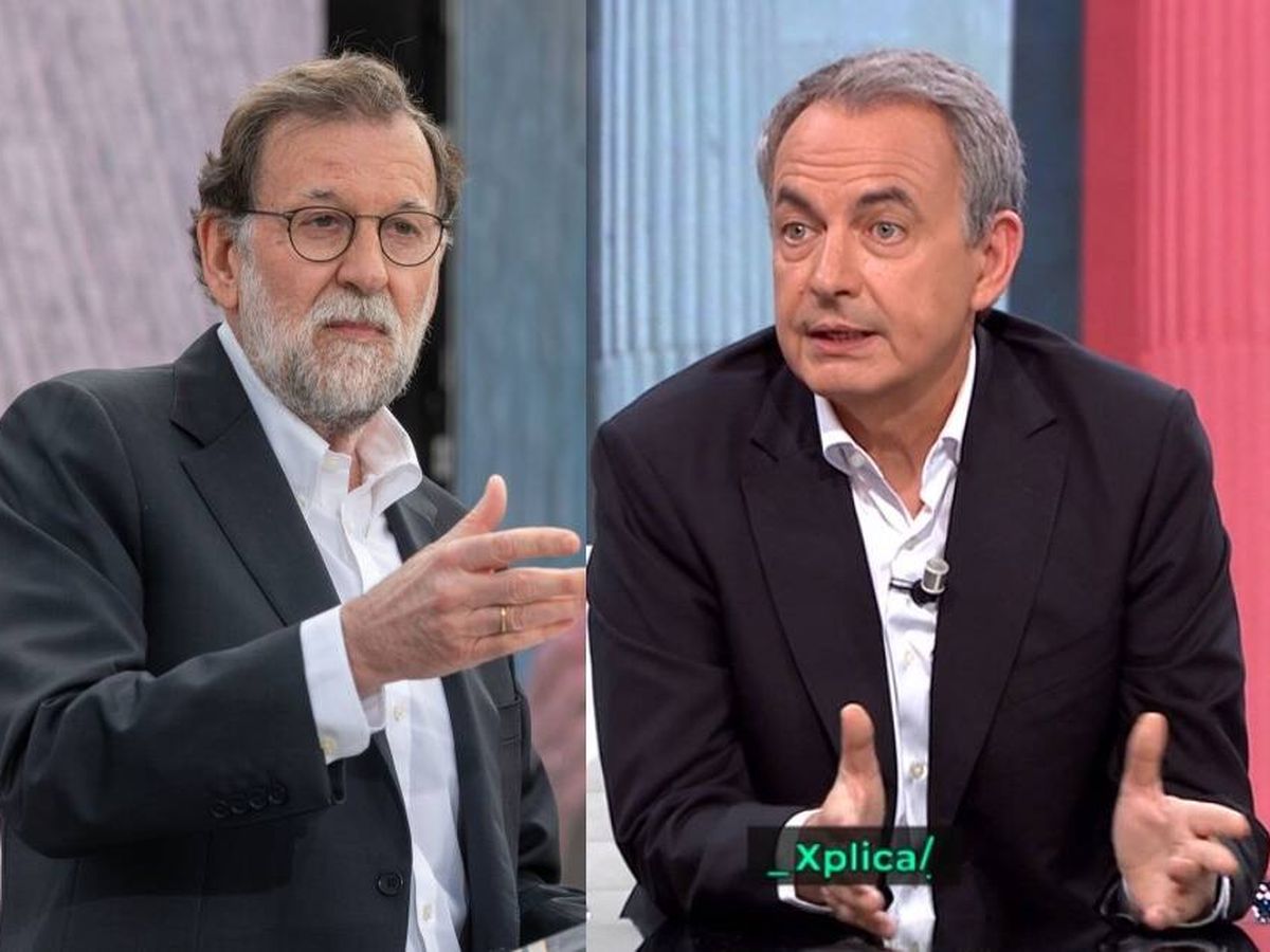 Foto: Los expresidentes de Gobierno, Mariano Rajoy y José Luis Rodríguez Zapatero. (EFE/Atresmedia)