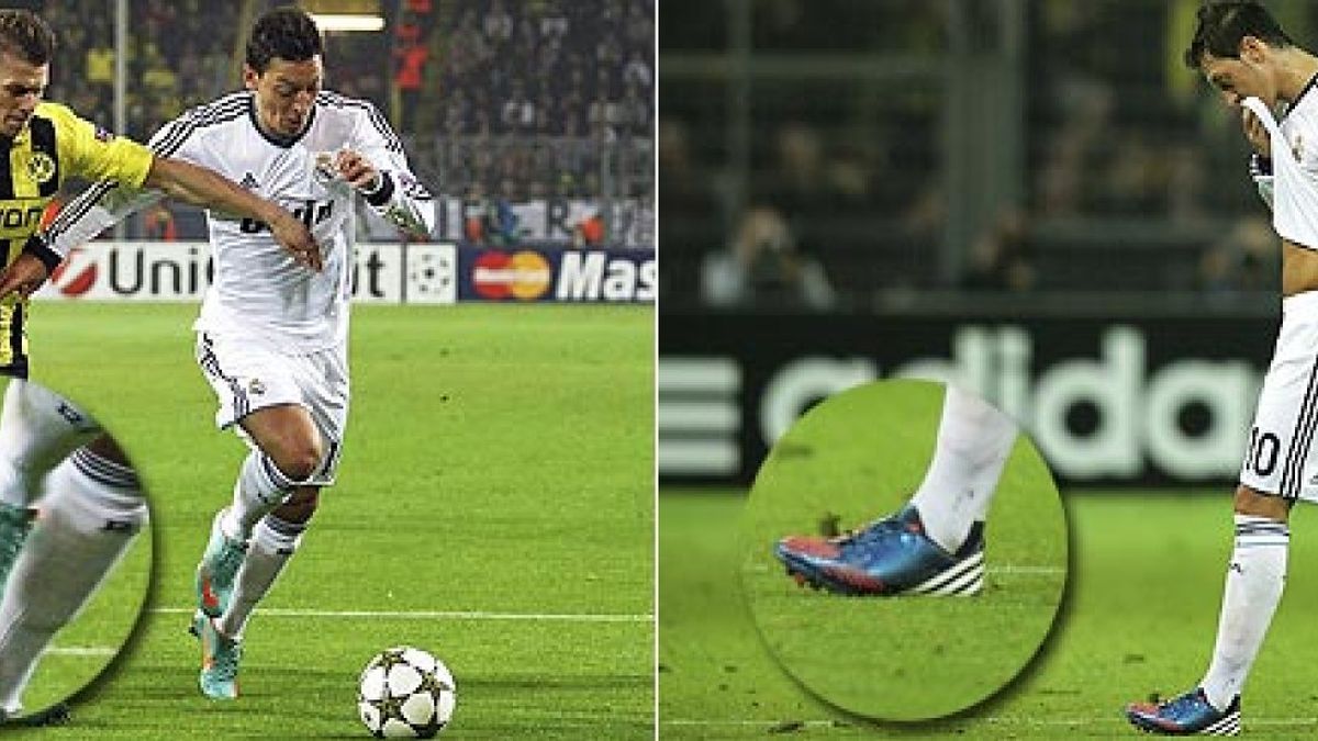 Özil 'media' entre Nike y Adidas: jugó cada parte ante el Borussia con una marca distinta