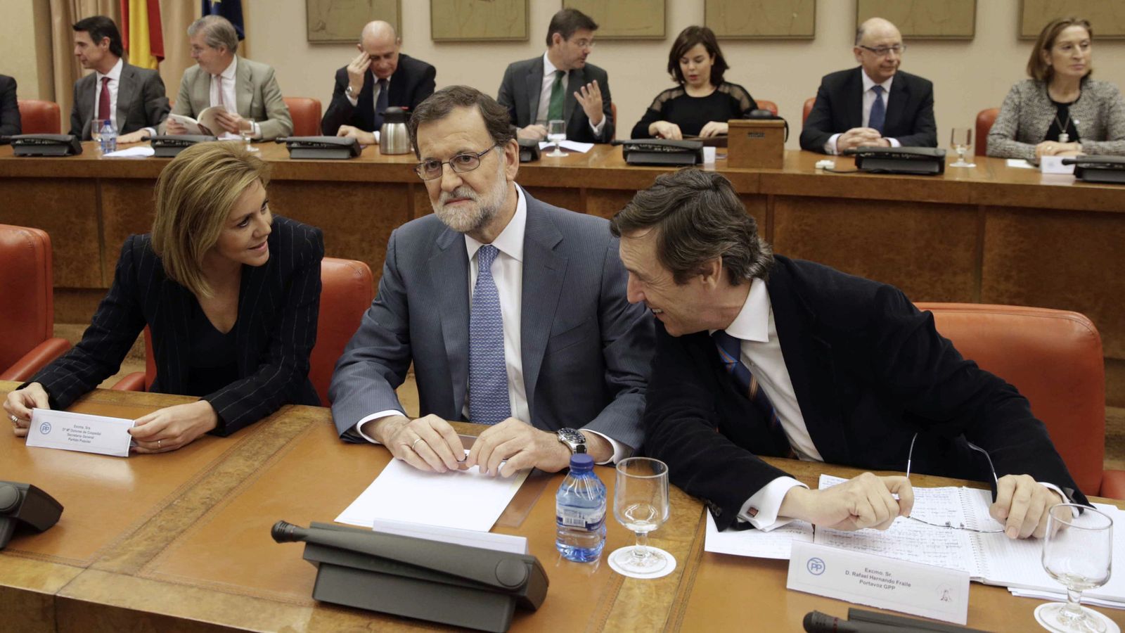 Foto: El presidente del gobierno en funciones, Mariano Rajoy (c). (EFE)