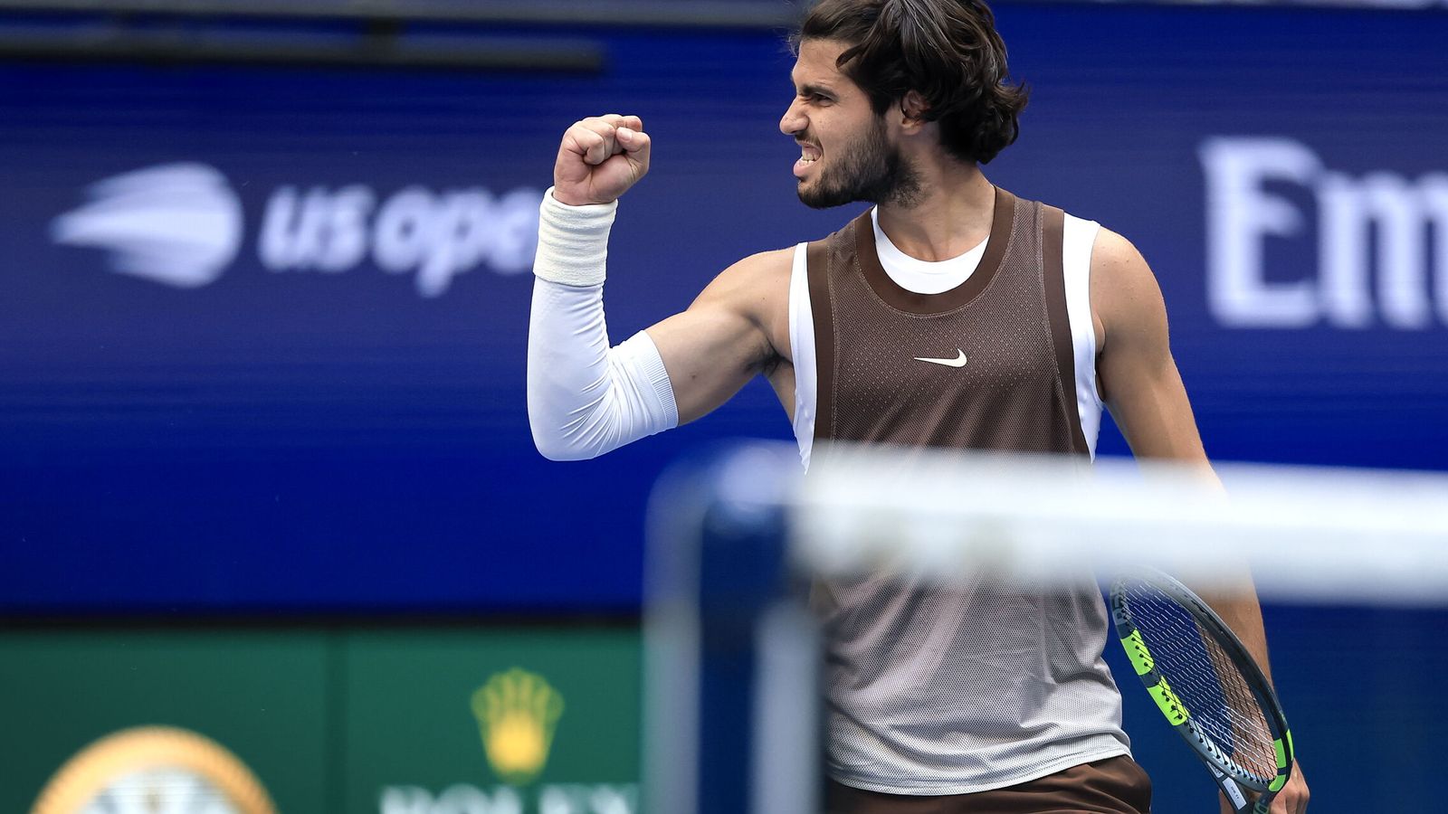 Carlos Alcaraz cambia de 'look' en el US Open: "Últimamente he enseñado demasiado el pezón"