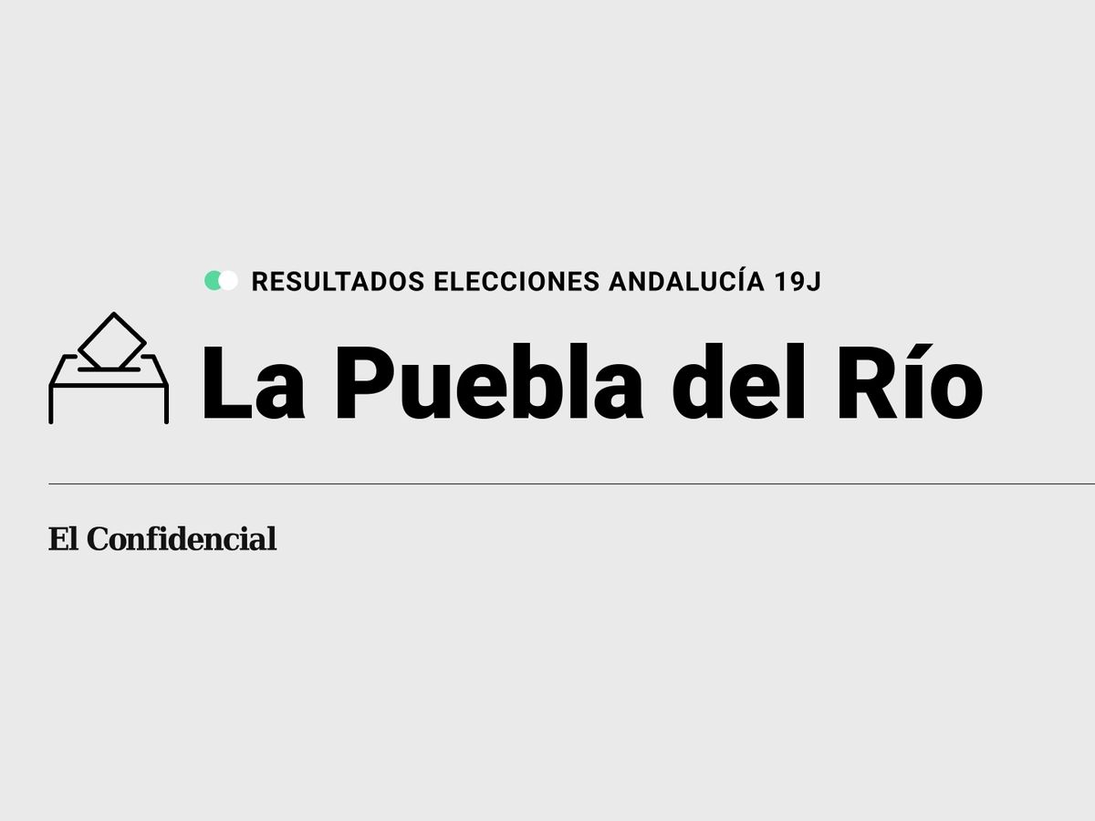 Foto: Resultados en La Puebla del Río, Sevilla, de las elecciones de Andalucía 2022 este 19-J (C.C./Diseño EC)