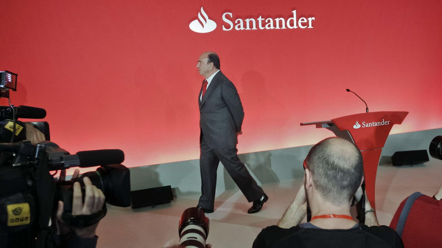 Emilio Botín en la última presentación de resultados de Banco Santander. (EFE)