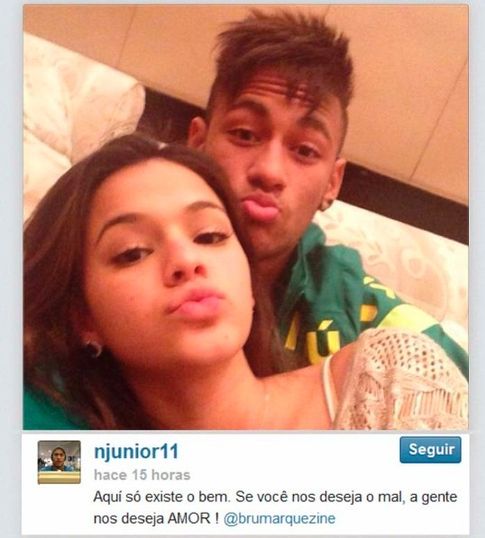 Foto: Neymar y Bruna (Instagram)