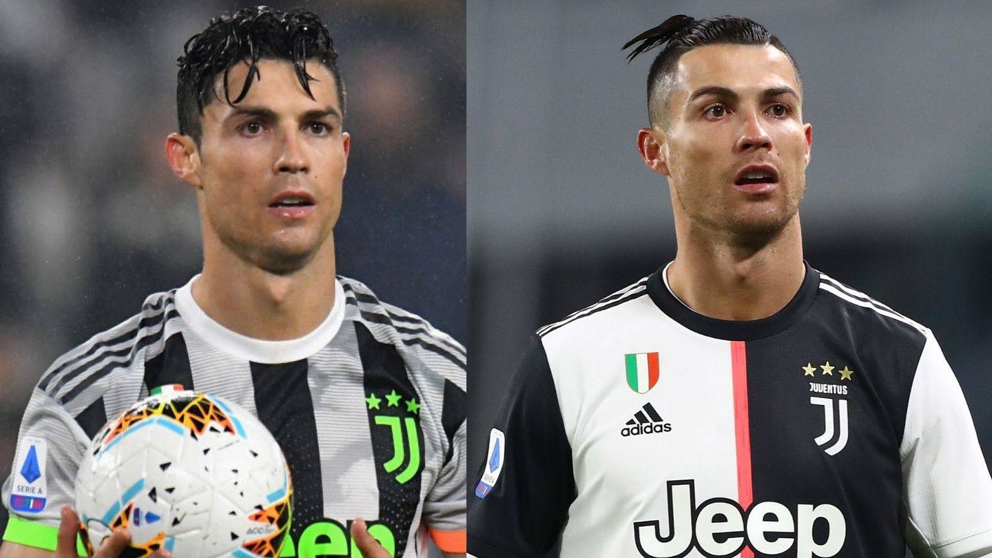La evolución capilar de Cristiano Ronaldo. (Getty)