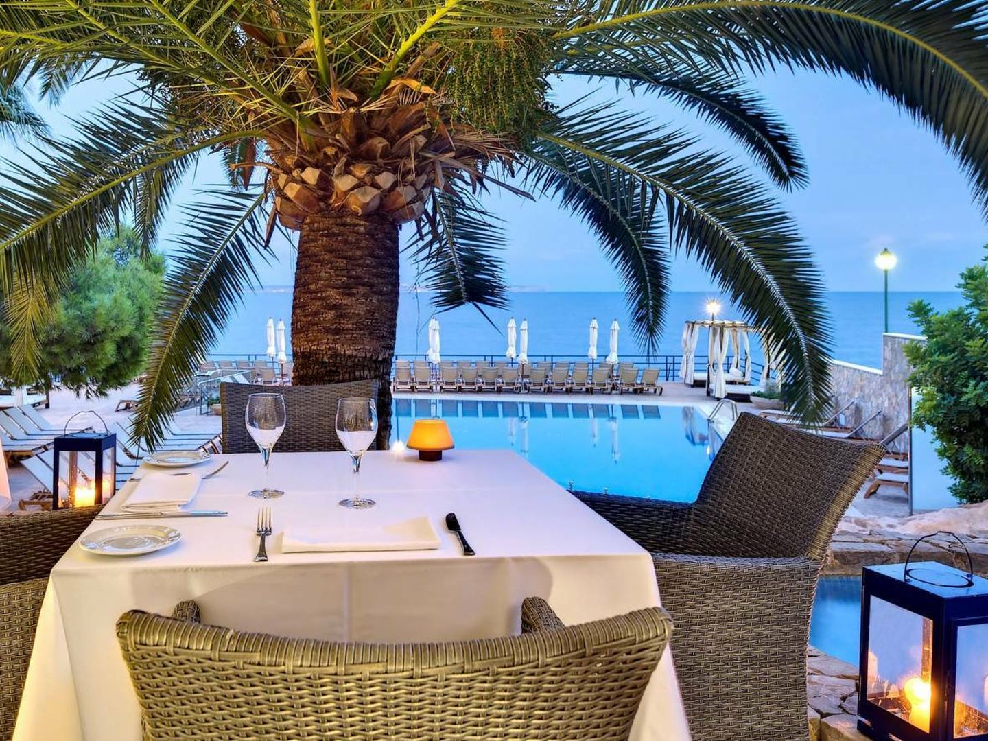 Comer o cenar con vistas y en Mallorca, puro lujo.