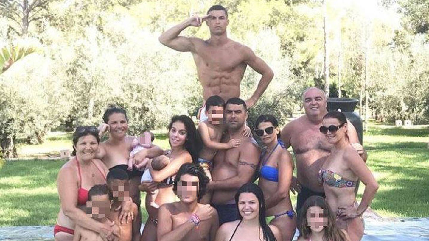 Cristiano Ronaldo en la foto que compartió en las redes. (Instagram)