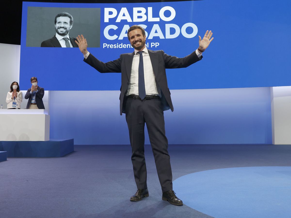 Foto: El actual presidente del PP, Pablo Casado. (EFE/Julio Muñoz)