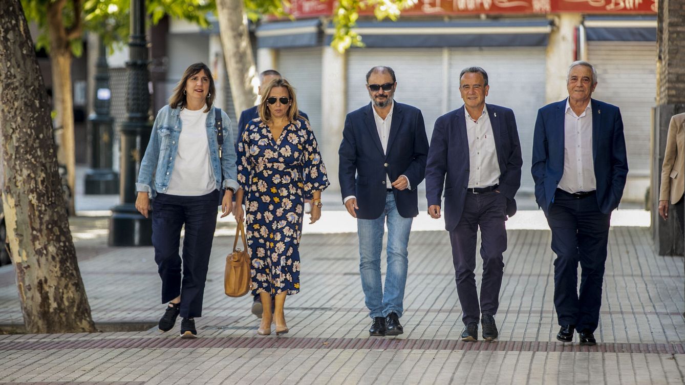 Foto: Los líderes del PSOE de Aragón. (EFE/Javier Cebollada)