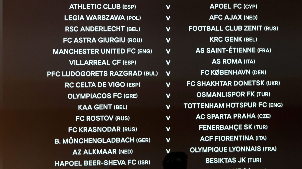 Villarreal-Roma, Celta-Shakhtar Donetsk y Athletic Club-APOEL, en Europa League