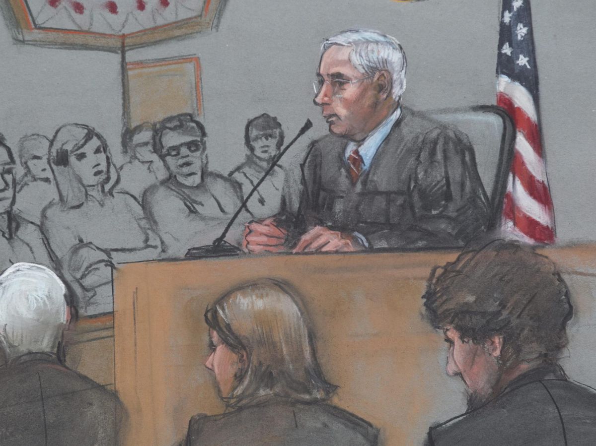 Foto: Ilustración del juicio por los atentados de Boston en 2013. (EFE)