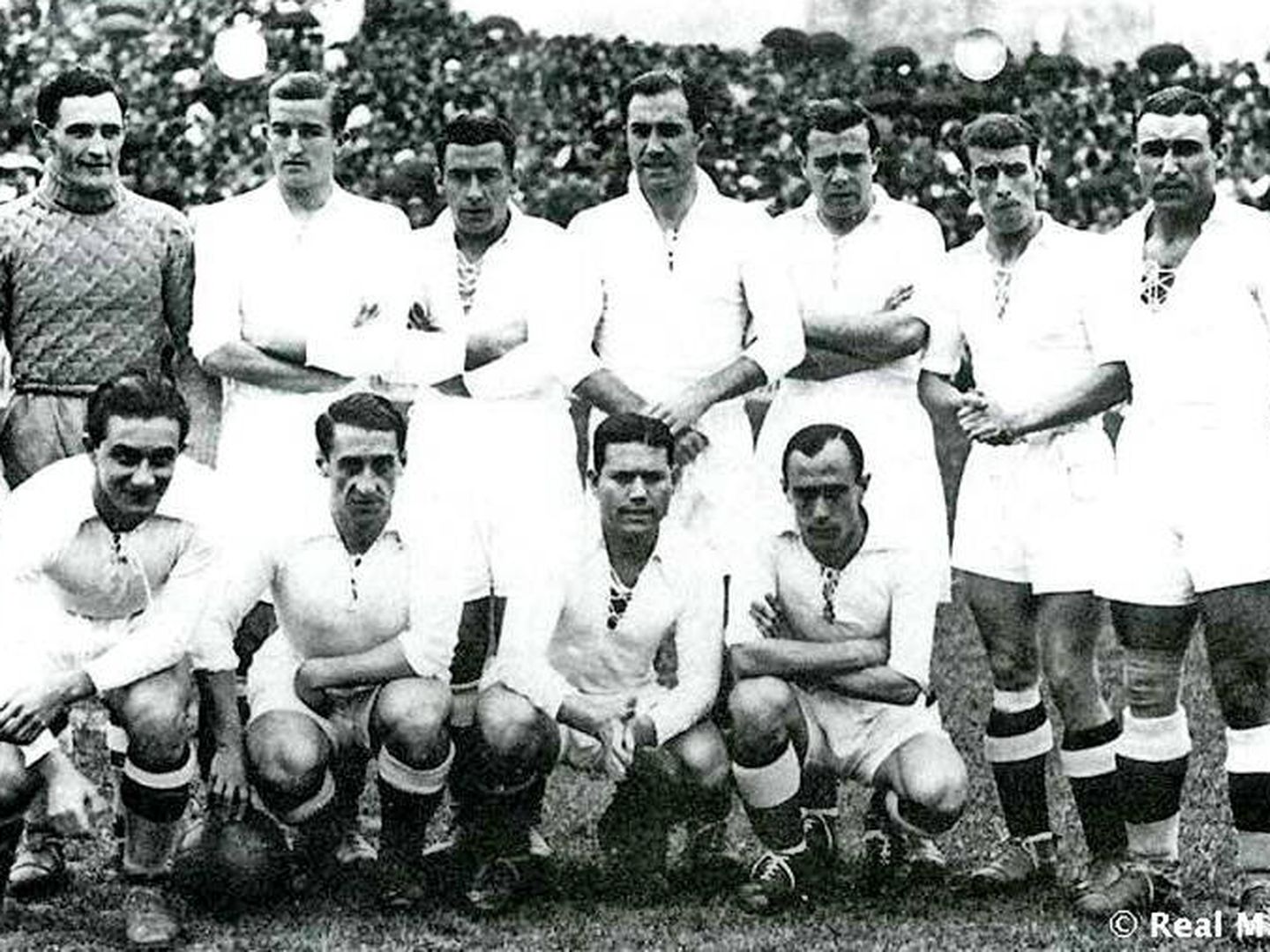 La plantilla del Real Madrid en la temporada 1935-1936.