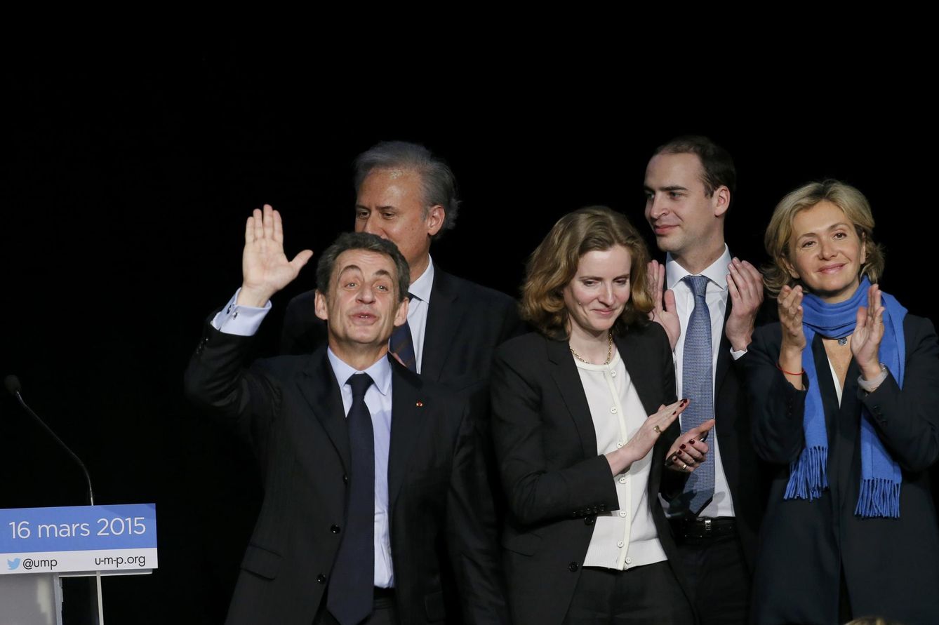 Foto: El expresidente Nicolás Sarkozy durante un mitin en Palaiseau (Reuters).