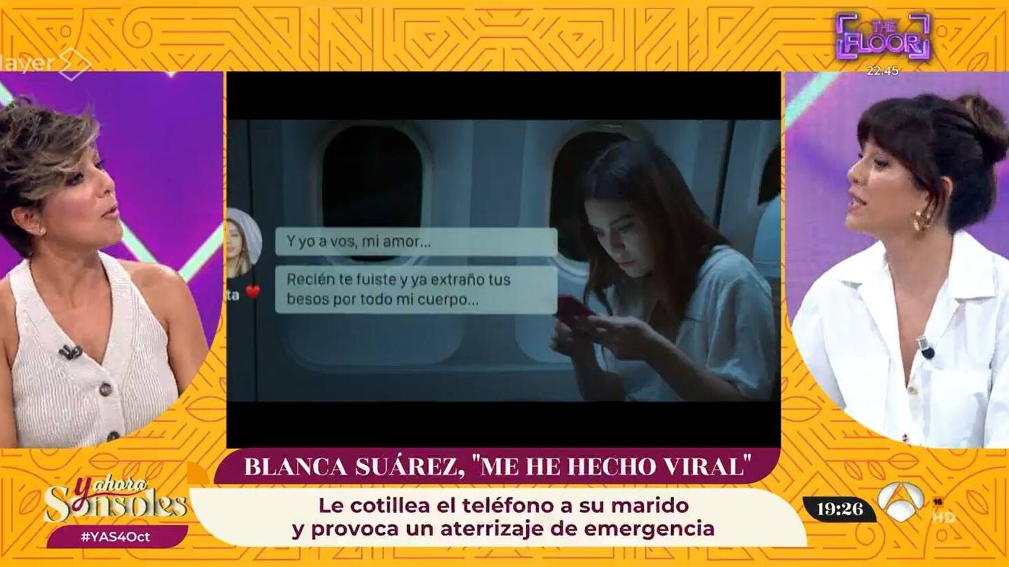 Sonsoles Ónega y Blanca Suárez. (Atresmedia Televisión)