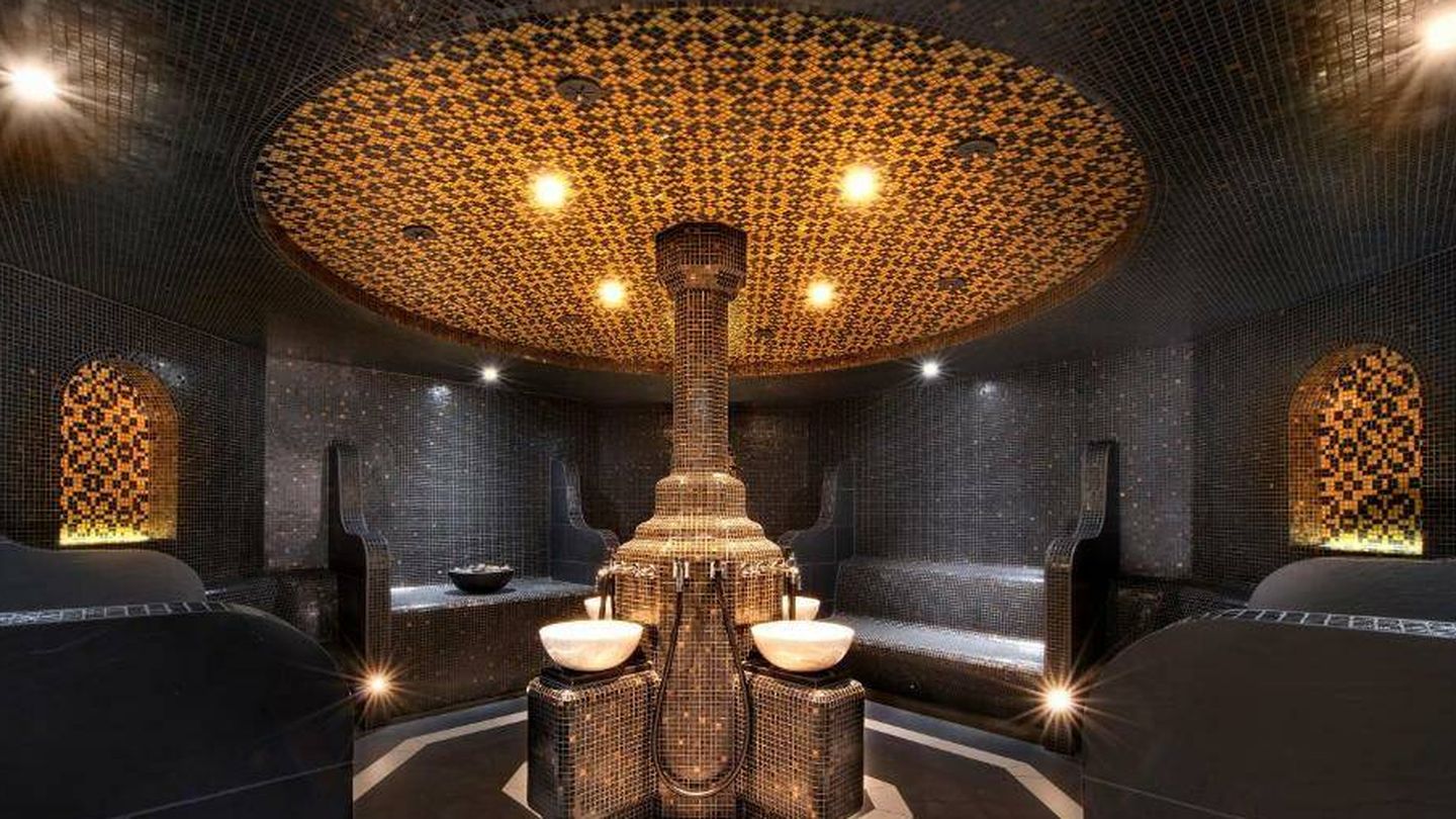 El baño turco del spa de este tradicional hotel de Frankfurt. (Steigenberger Frankfurter Hof)