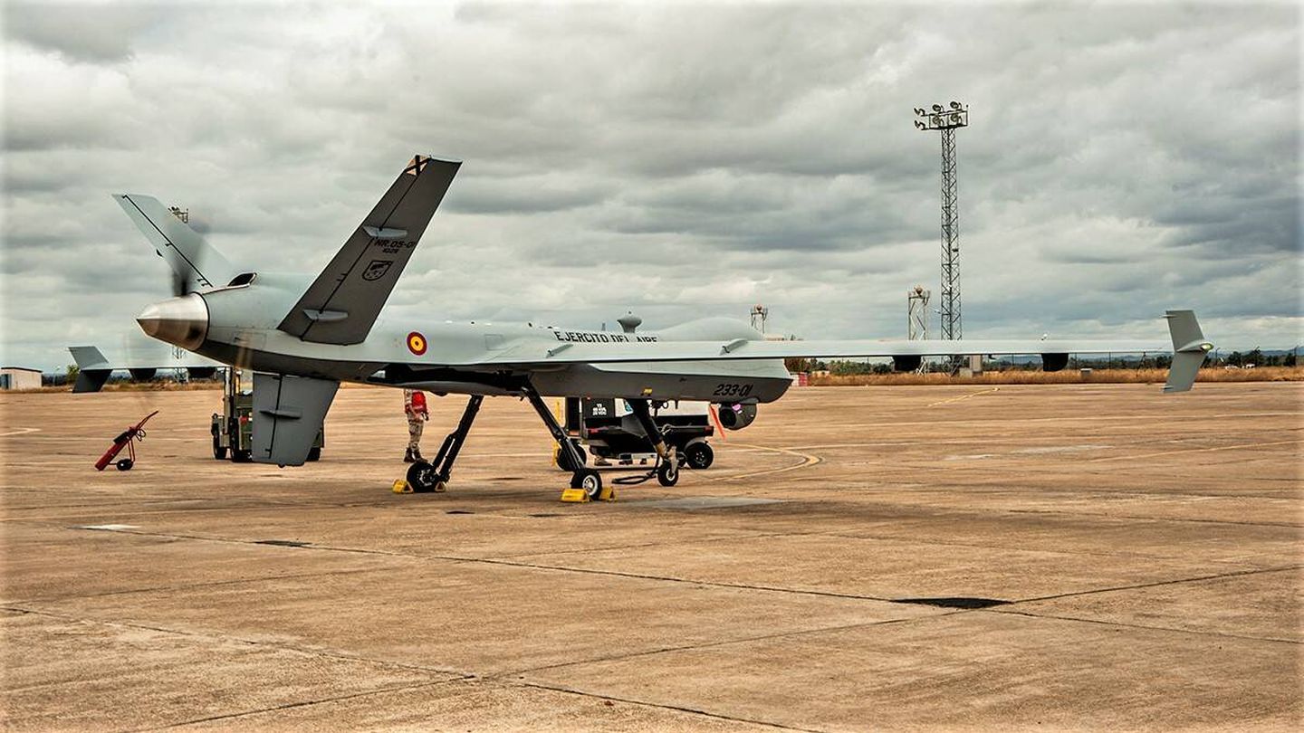 MQ-9 Predator B del Ejército del Aire y del Espacio español. (Ejército del Aire)