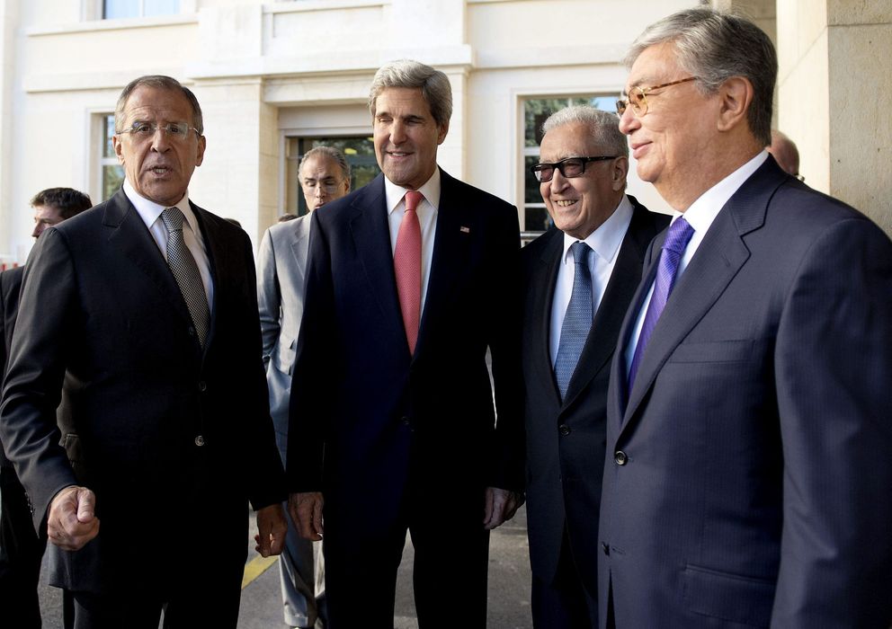 Foto: Reunión de Rusia, Estados Unidos y la ONU en Ginebra
