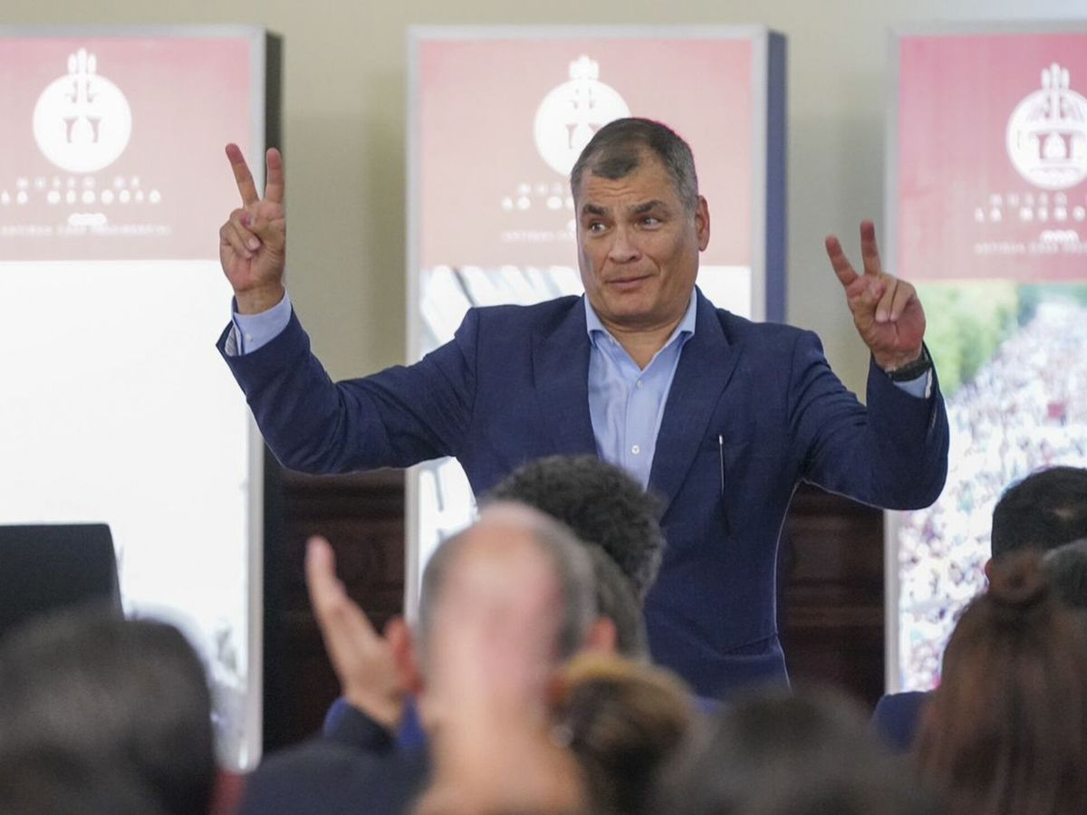 Foto: El expresidente ecuatoriano Rafael Correa. (EFE/Casa Presidencial de Honduras)