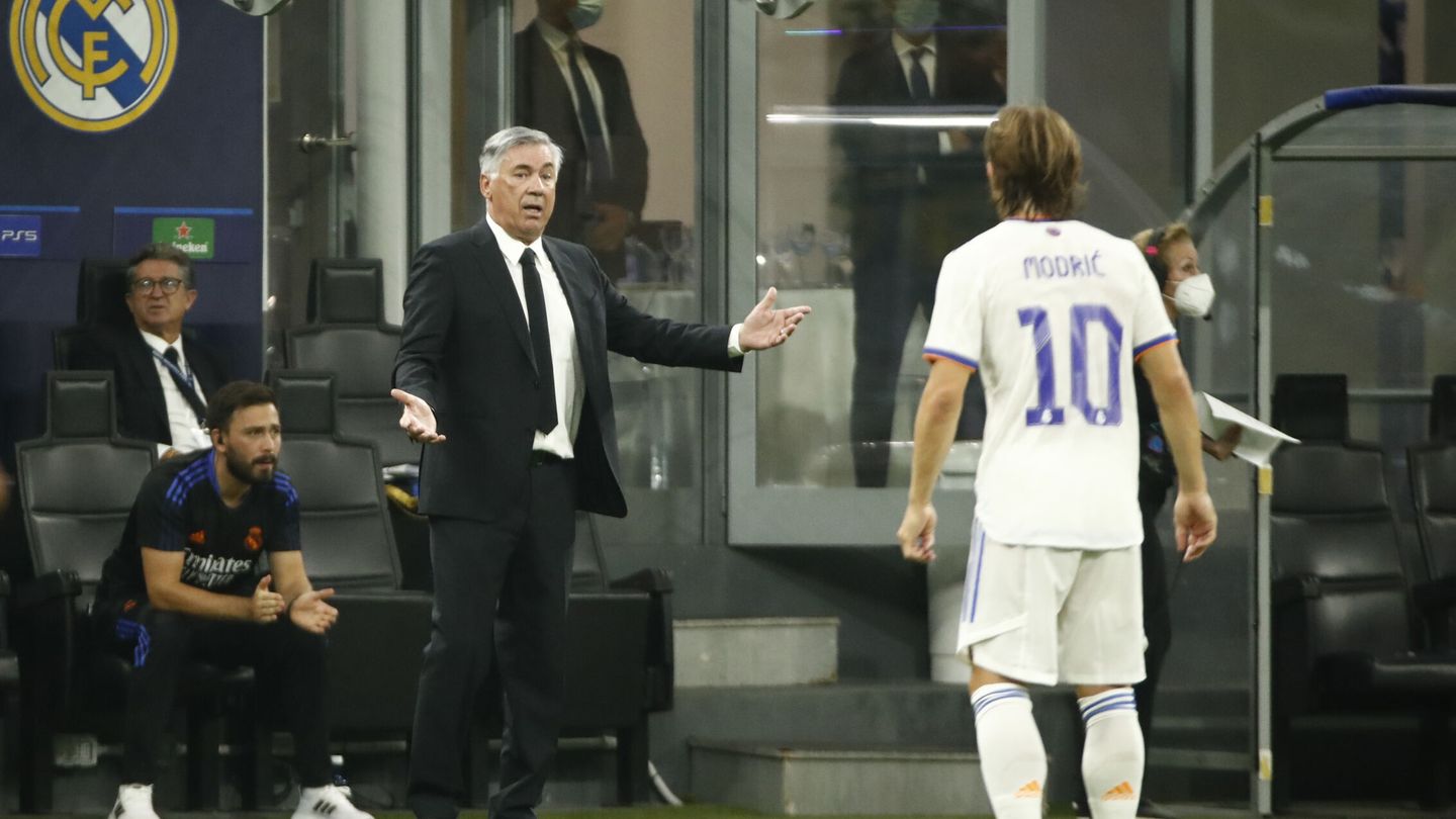 Ancelotti logró un gran resultado frente al Inter a domicilio. (Efe)