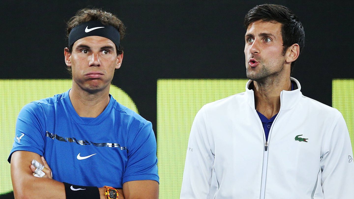 Nadal y Djokovic. (Getty)