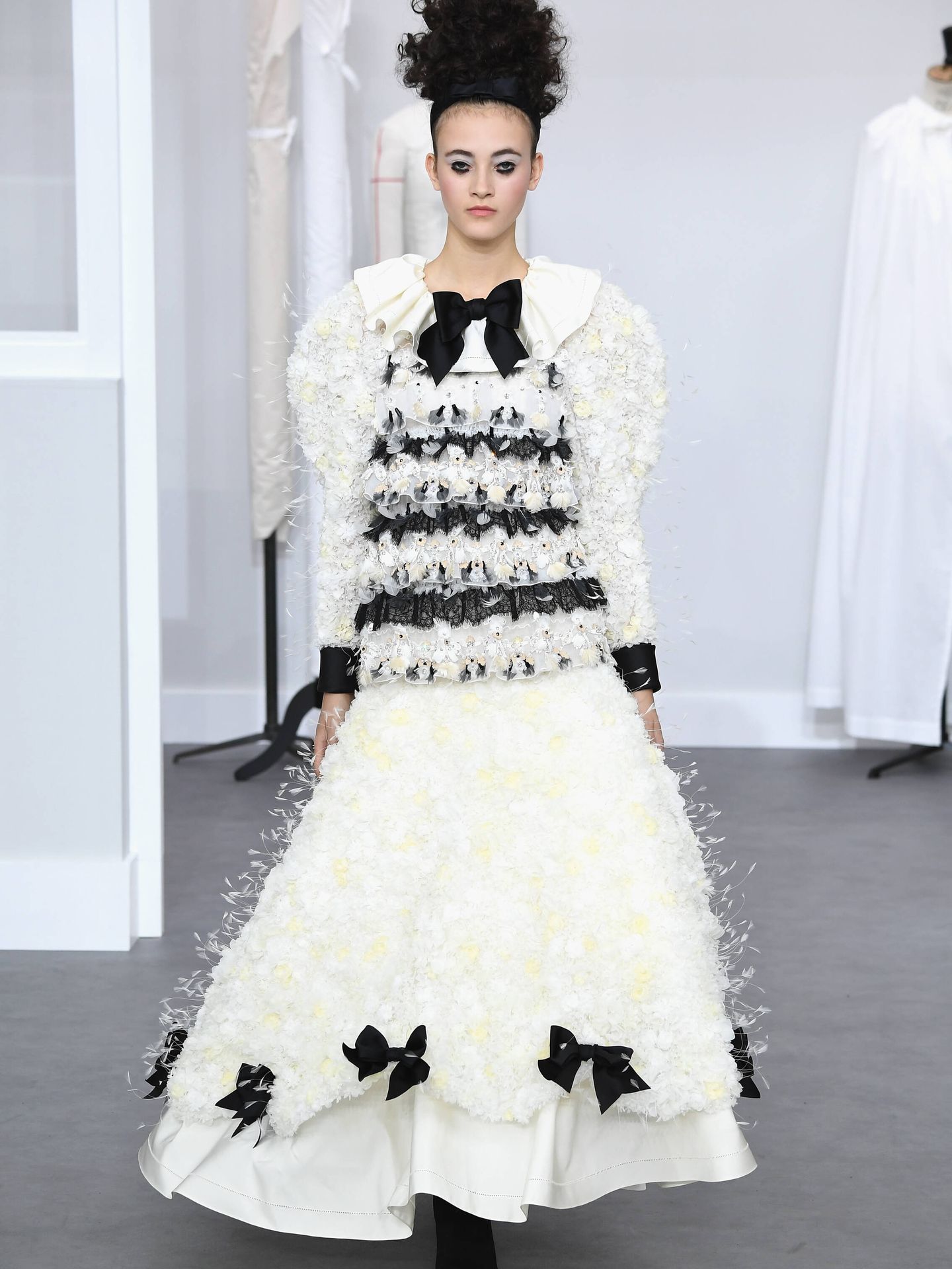 Un vestido de Chanel de la colección de alta costura de 2016-2017. (Getty Images)