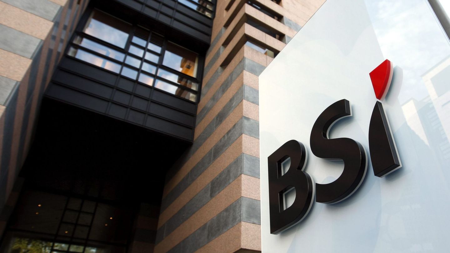 Logotipo del banco suizo BSI en Lugano (Suiza). (EFE)