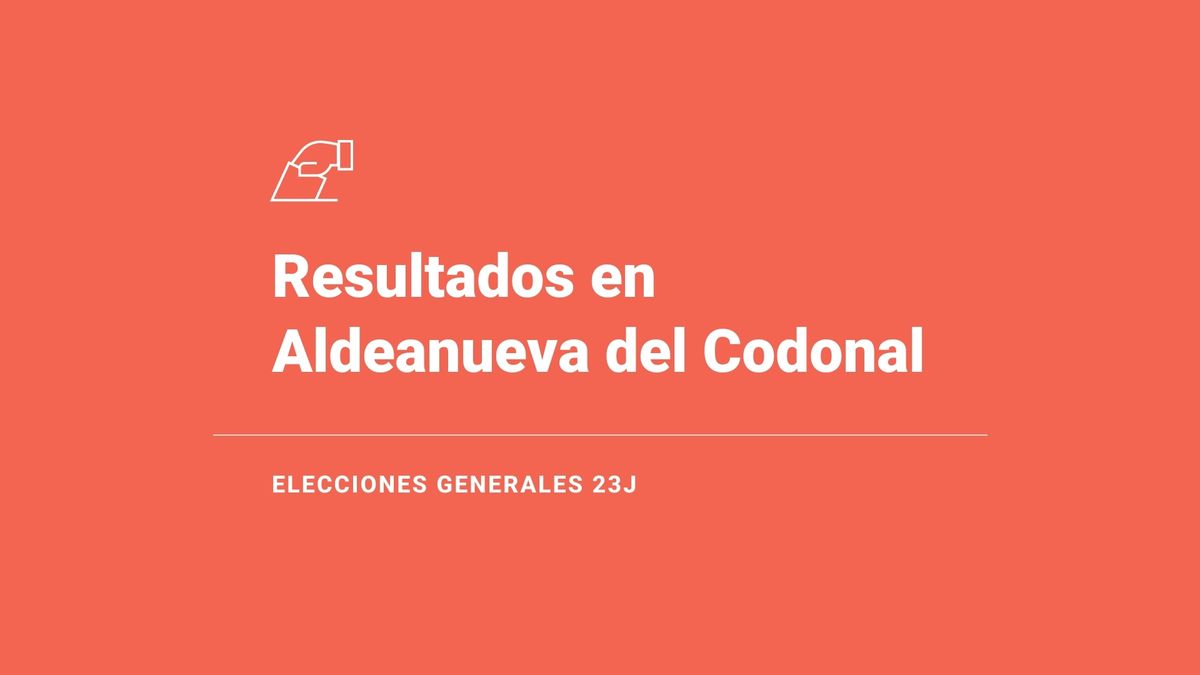 Resultados, votos y escaños en directo en Aldeanueva del Codonal de las elecciones del 23 de julio: escrutinio y ganador