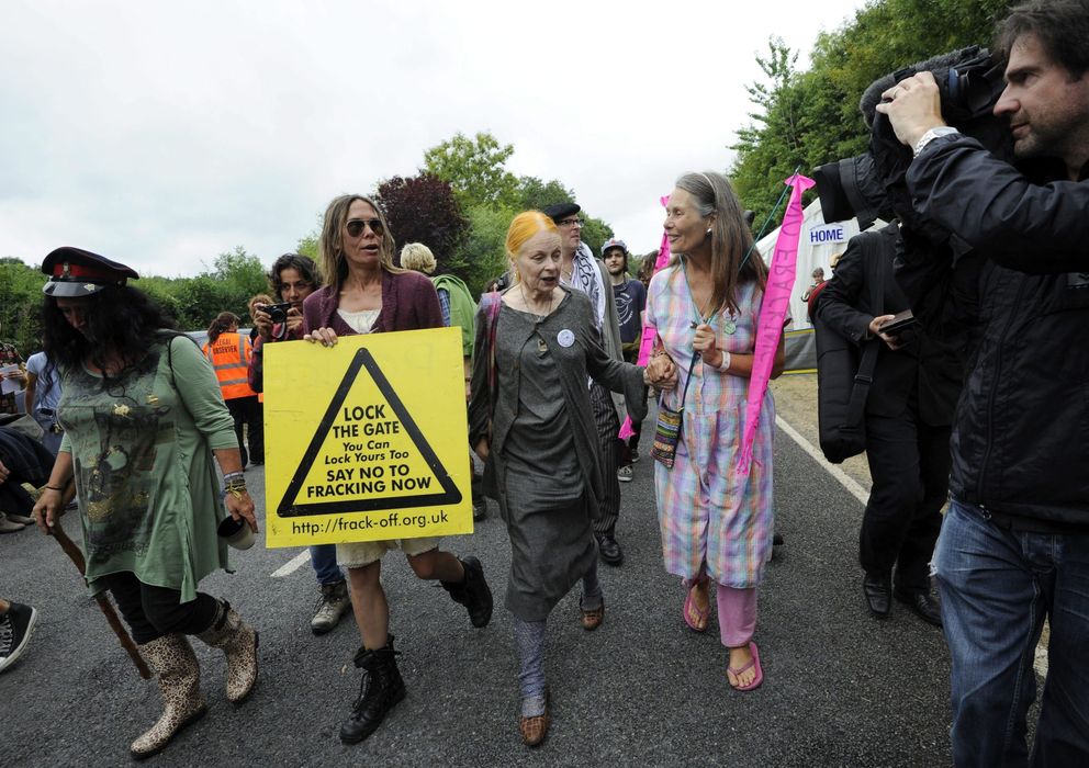 Foto: Manifestación en contra del fracking en Reino Unido. (EFE)