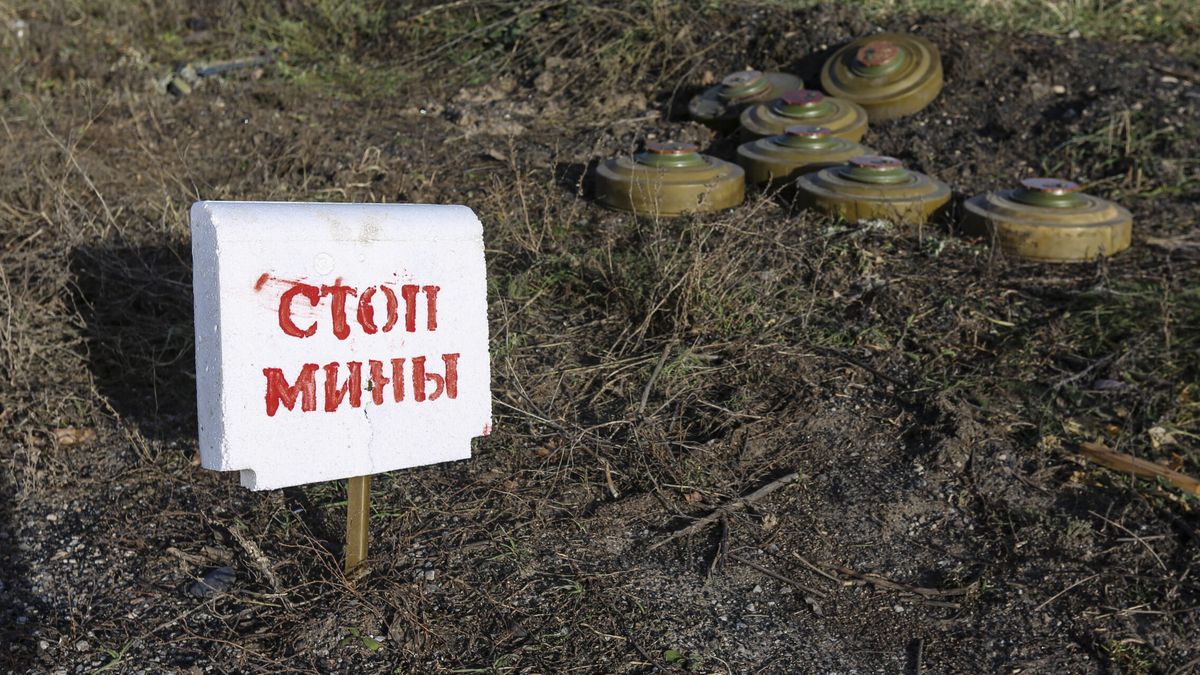 Los agricultores ucranianos arriesgan su vida para plantar sus tierras por las minas enterradas