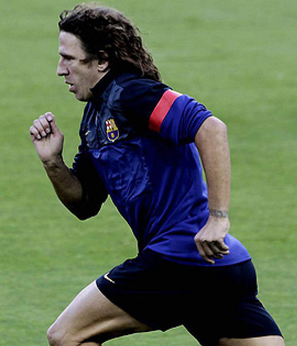 Foto: Puyol está de vuelta: el capitán se entrena con normalidad y podría jugar ante el Mallorca